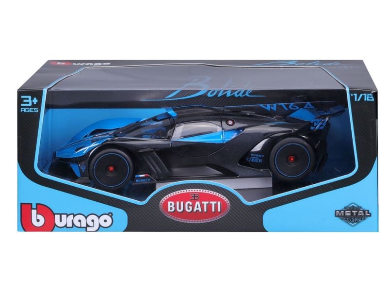BBurago Bugatti Bolide Blau 1:18 Sammlermodell im Massstab 1:18