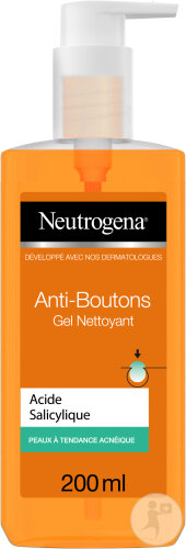 Neutrogena Anti-Boutons Gel Nettoyant Acide Salicylique Peaux À Tendance Acnéique 200ml