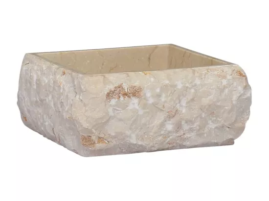 Lavabo de salle d'eau crème 30 x 30 x 13 cm 02_0002818