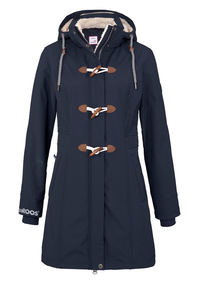 KangaROOS Softshelljacke mit Kapuze figurbetonte Passform,  normaler Schnitt,  mit abnehmbarer Kapuze