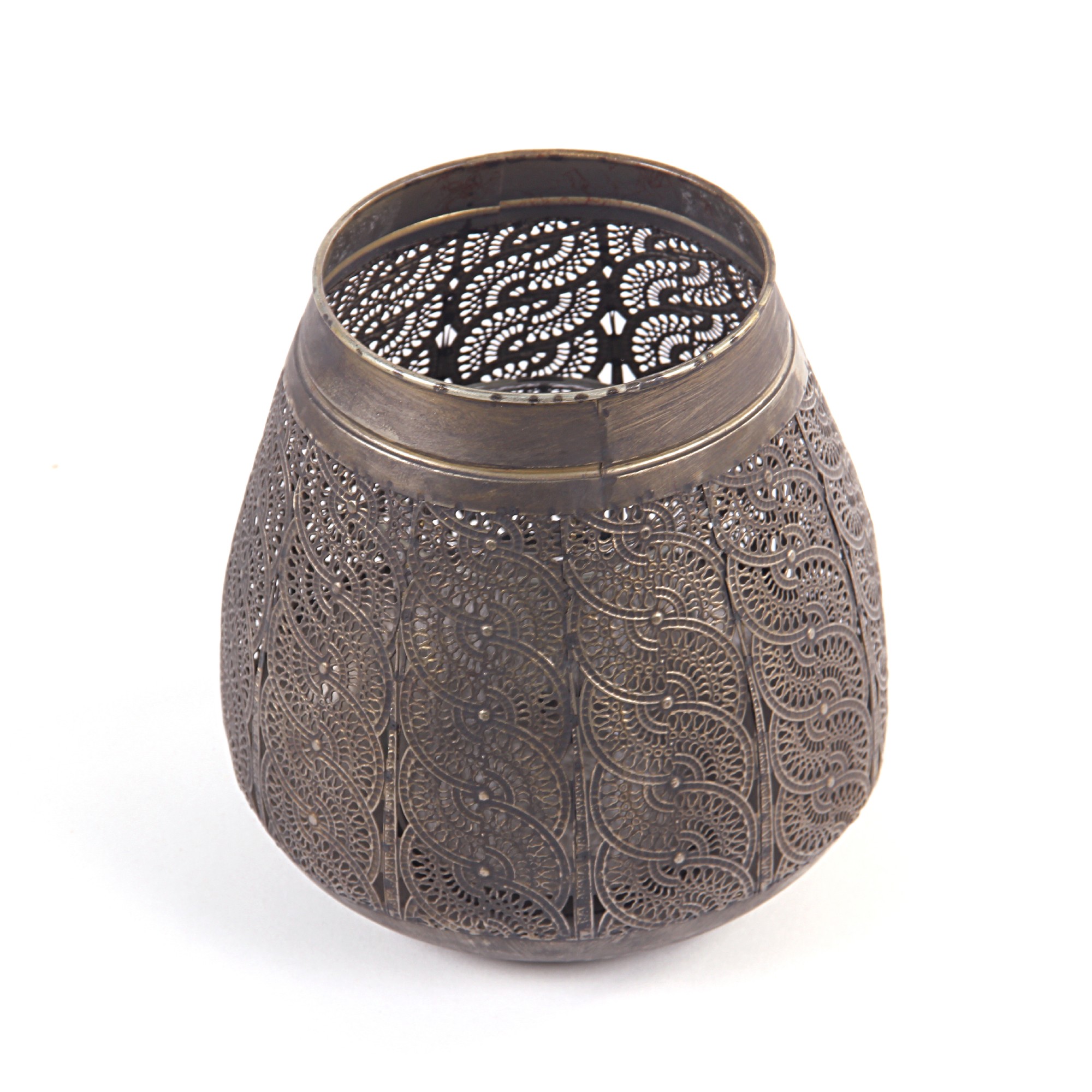 Windlicht 'Bulten', Ø 22 cm, H 22,5 cm von fischer's lagerhaus