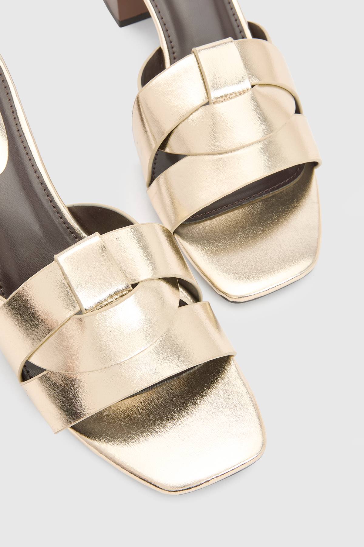 Wallis Mules Brooklyn À Talon Bloc En Synthétiquecuir