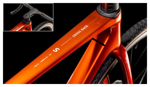 Vélo de Cyclocross Cube Cross Race C:62 SLX Shimano Ultegra Di2/GRX Di2 12V 700 mm Orange Electric 2025