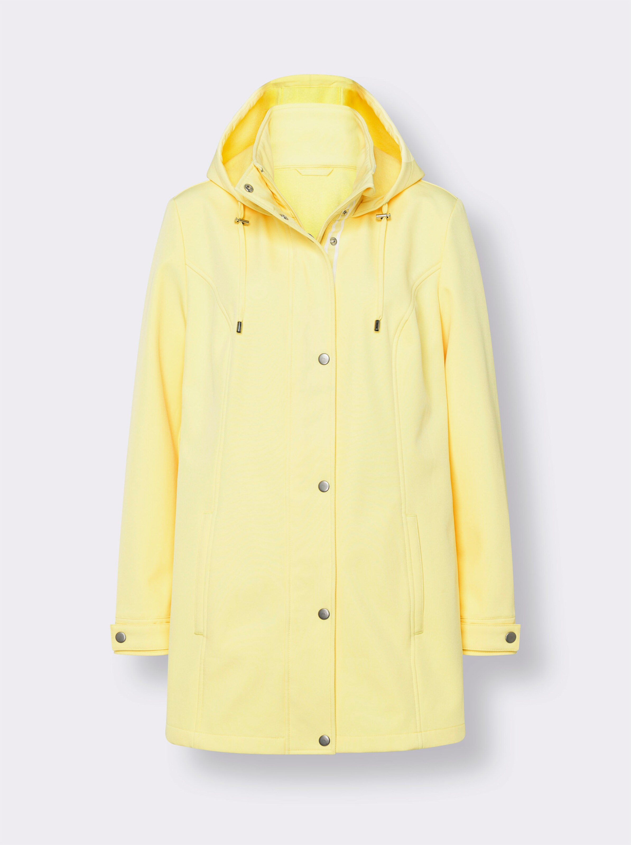 Softshelljacke mit Druckknopfleiste