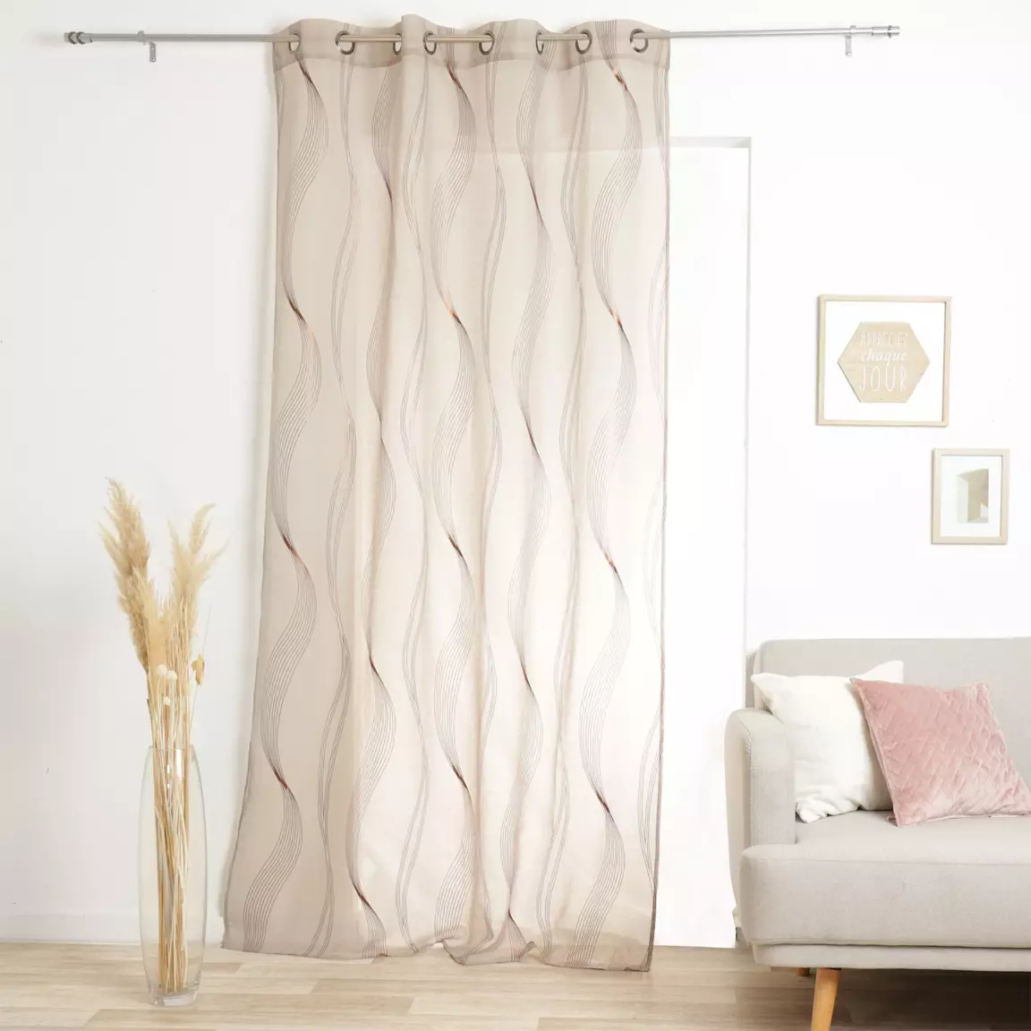 Voilage œillets (135 x H240 cm) Essaouira Beige