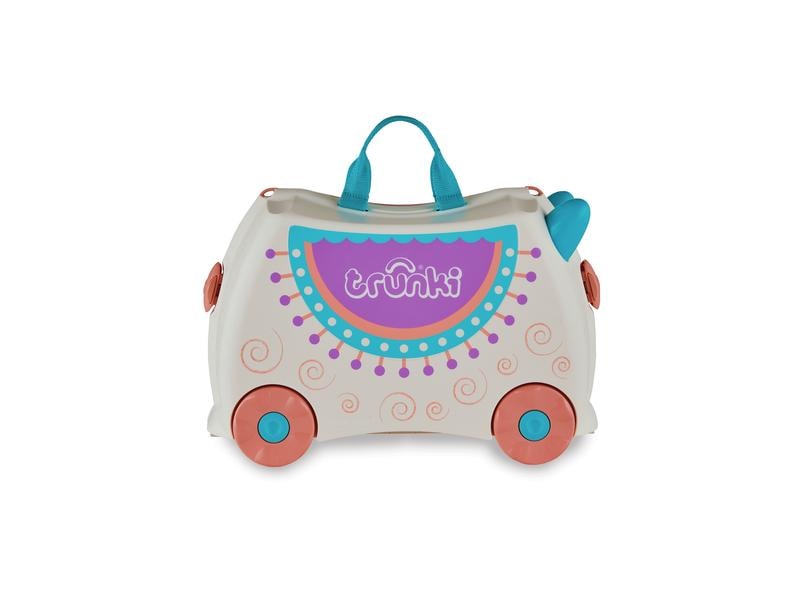 Trunki Reisetrolley Lola Llama Hellgrau Reisekoffer für Kinder