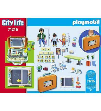 Playmobil City Life - Klassev?relse - 71216 - 56 Dele