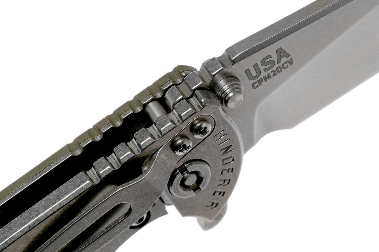 Rick Hinderer XM18 3,5” 20CV Slicer, OD Green G10 zakmes