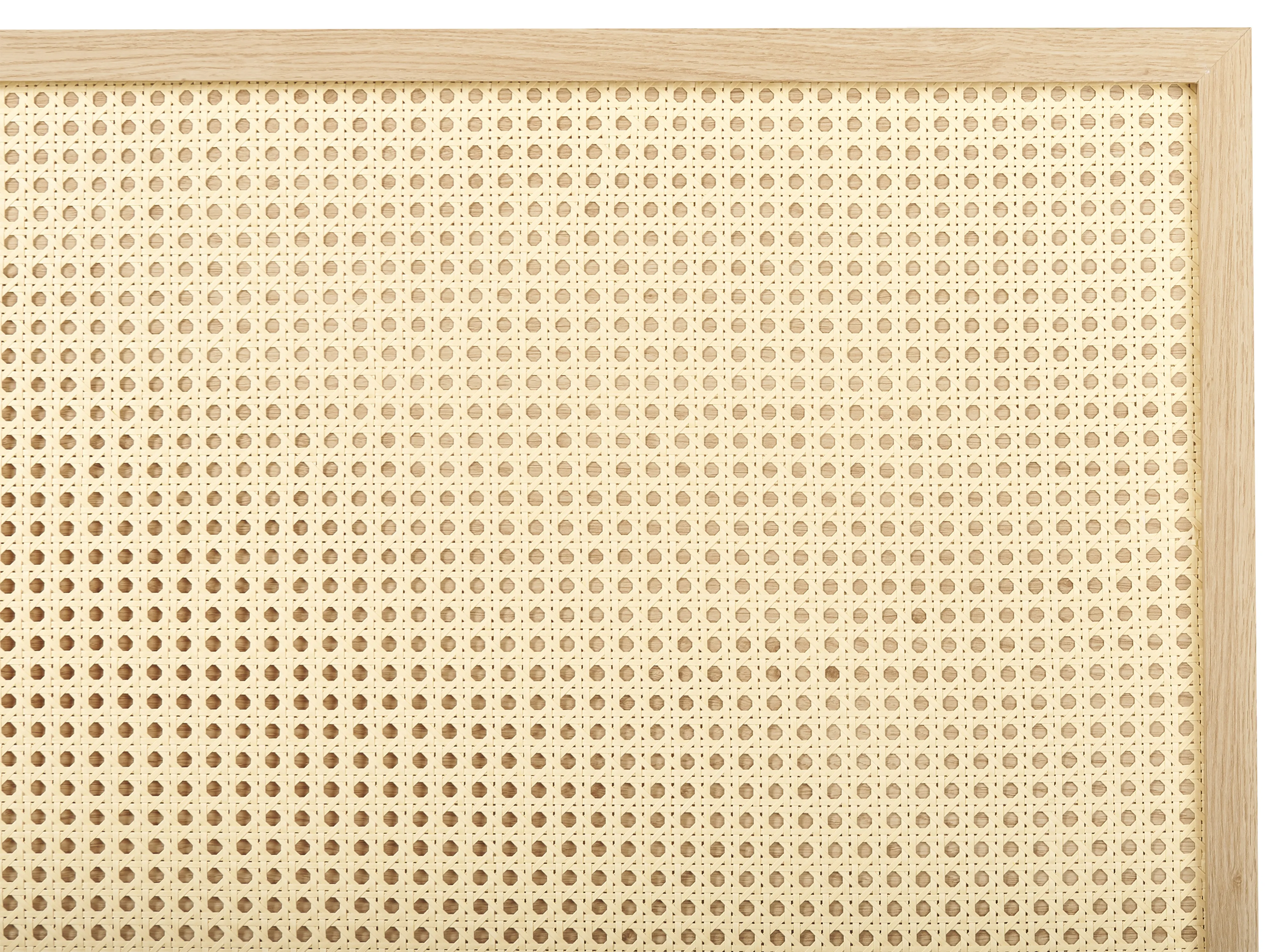 Bed Rotan MONPAZIER 180 x 200 cm Lichtbruin