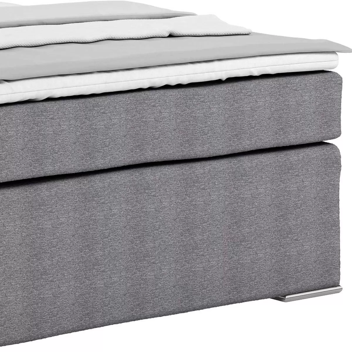 Boxspringbett Nero 140 x 200 Hellgrau