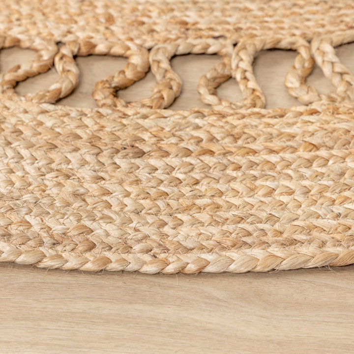 Jute vloerkleed - Fair Rond Rotan Naturel | Bohemian