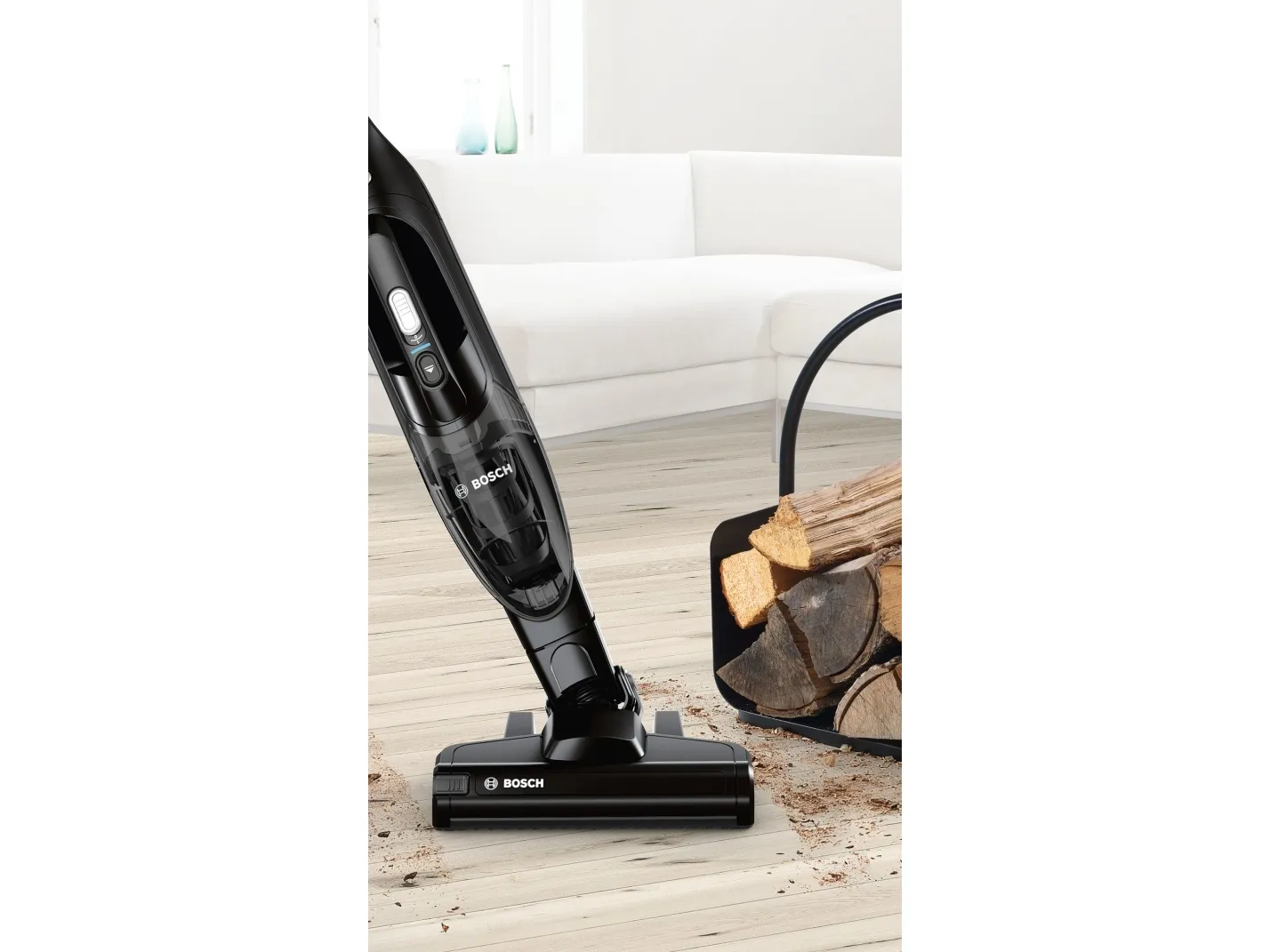 Bosch Readyy'y BBHF220 - Støvsuger - stav - uden pose - ledningsfri - sort