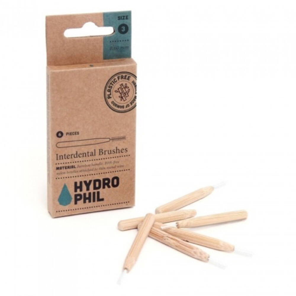 Hydrophil Tandenragers Bamboe 0,60 mm6 stuks