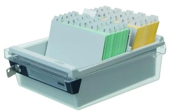 HAN Card index box A6, Grå, 800 ark, 1 stk