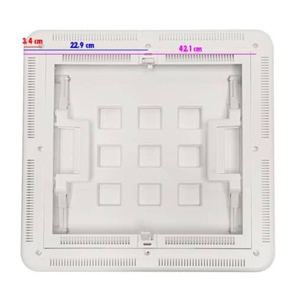 Lanterneau 40x40 extra plat CHANTAL avec occultant