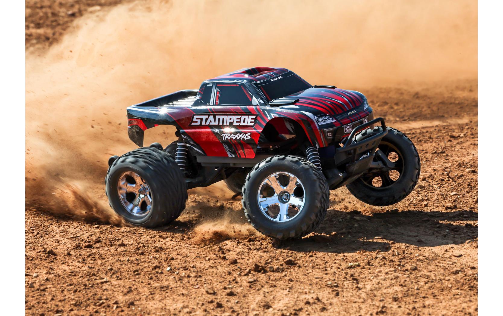 Monster Truck Stampede HD XL-5 2WD Rot, ARTR, 1:10<br>Robuster 2WD Monstertruck mit Titan-Motor