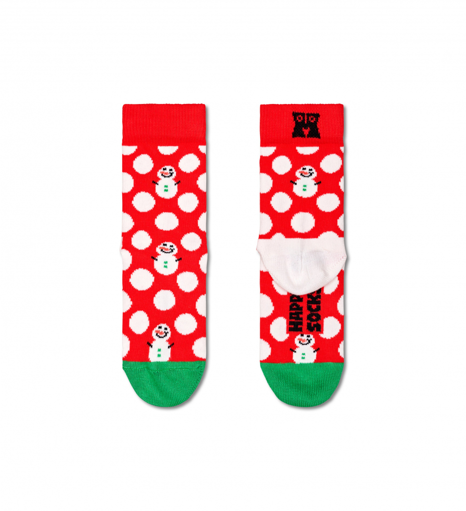 Happy Socks Kids Big Dot Snowman Sock Socken in Mehrfarbig
