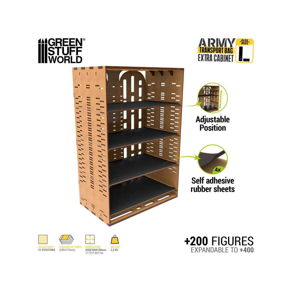 Organisateur supplémentaire pour Grande Mallette de Transport pour Figurines