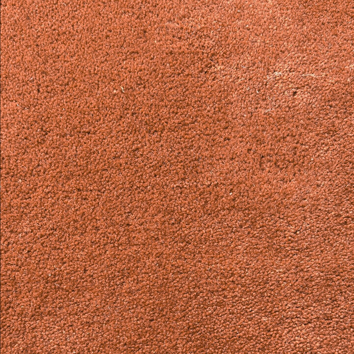 Organisch vloerkleed - Isara Border Terracotta