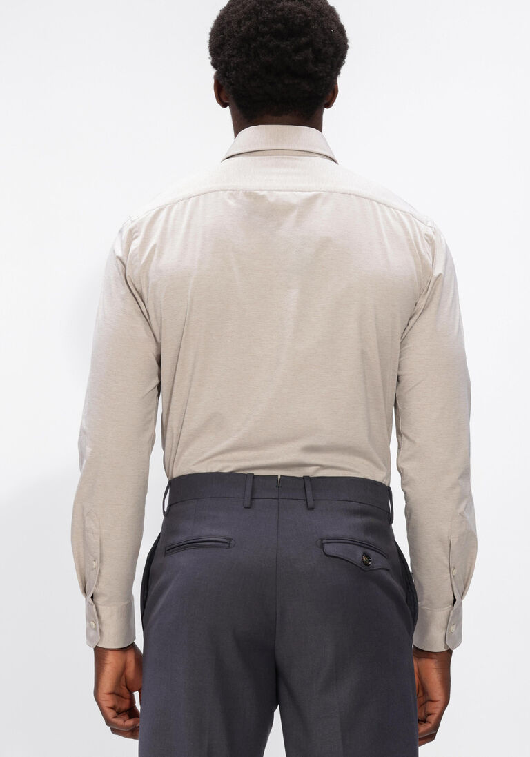 beige xacus overhemden active shirt 520ml