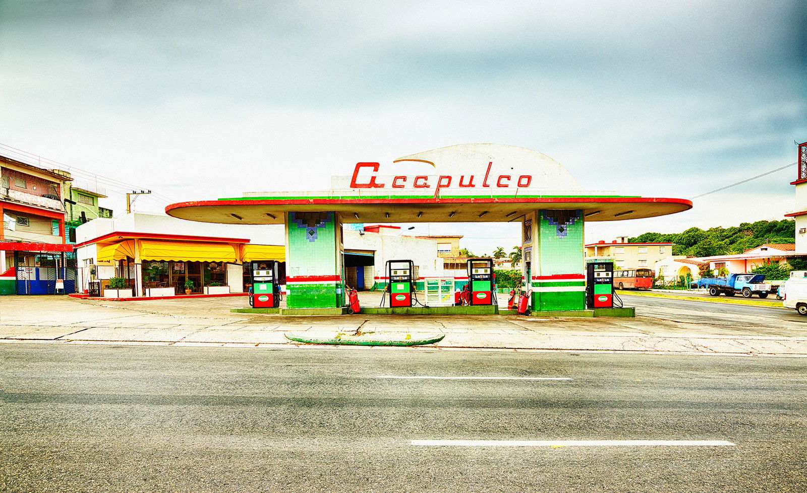 Acapulco Gas Station by Werner Pawlok - Limited Edition. Edition of: 150. Signed.