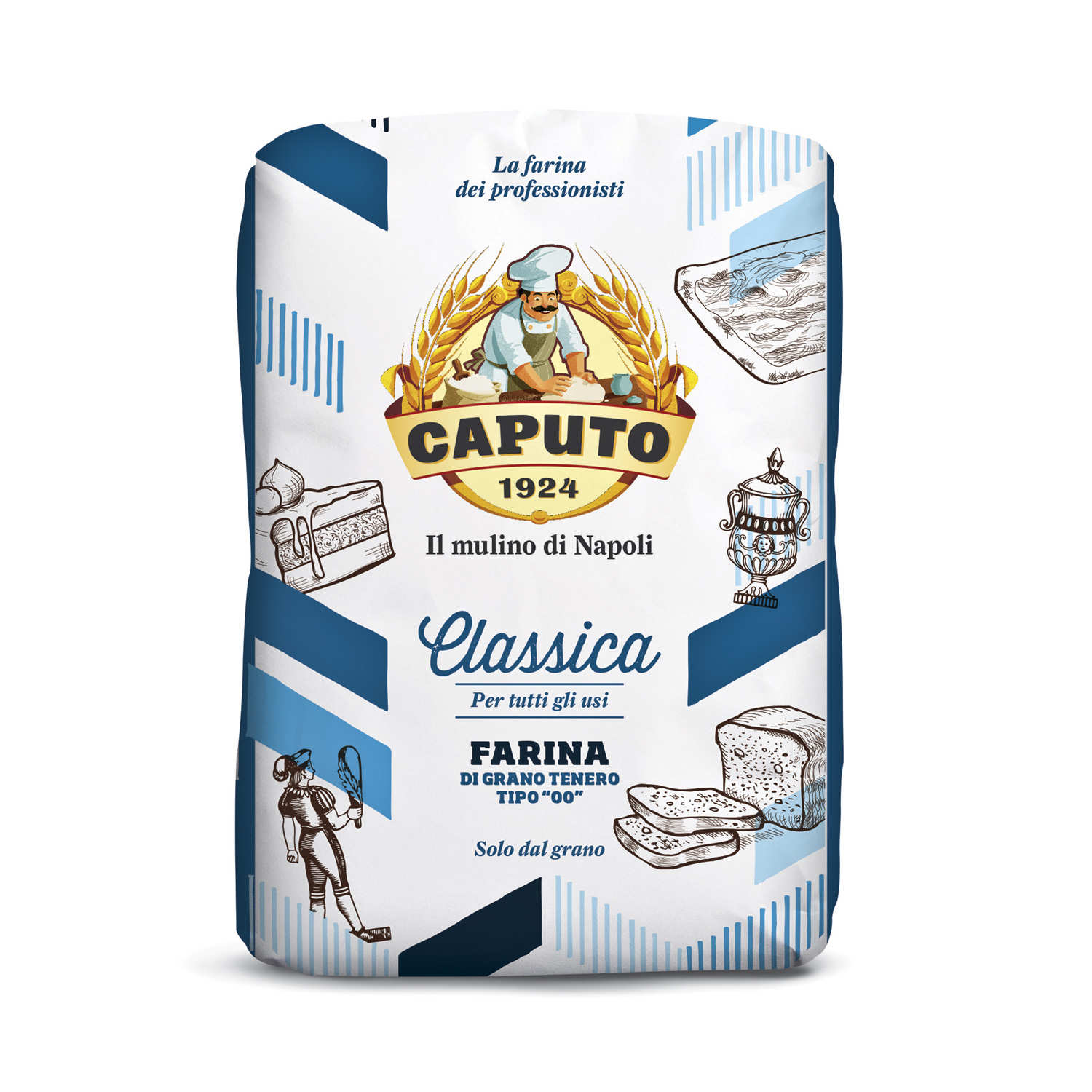 Farine Caputo Classica Doppio Zero type 00 bleue W220/240 5kg