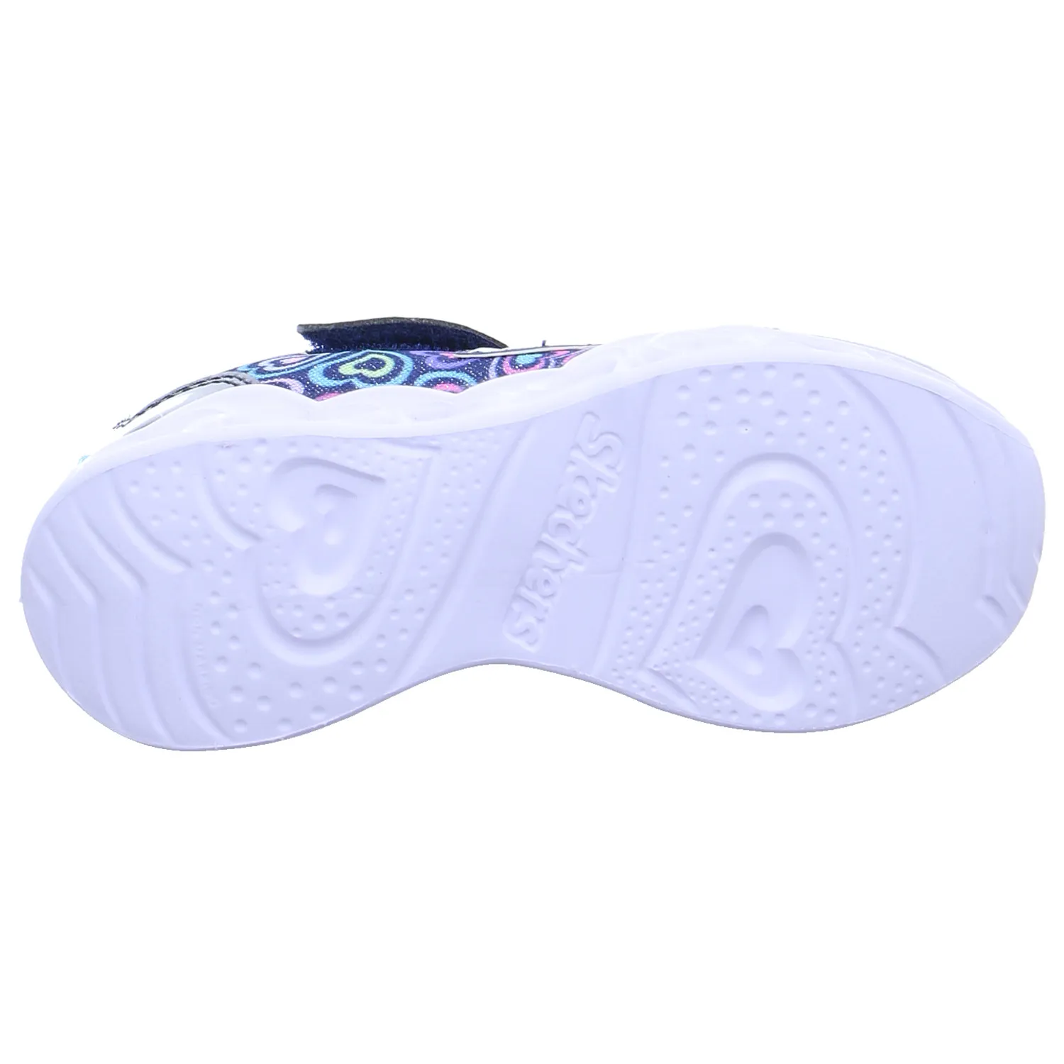 SKECHERS Kleinkinder-Halbschuh Klett Blau Textil  Sneaker