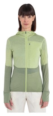 Polaire Femme Icebreaker Merinos 200 Realfleece Descender Vert