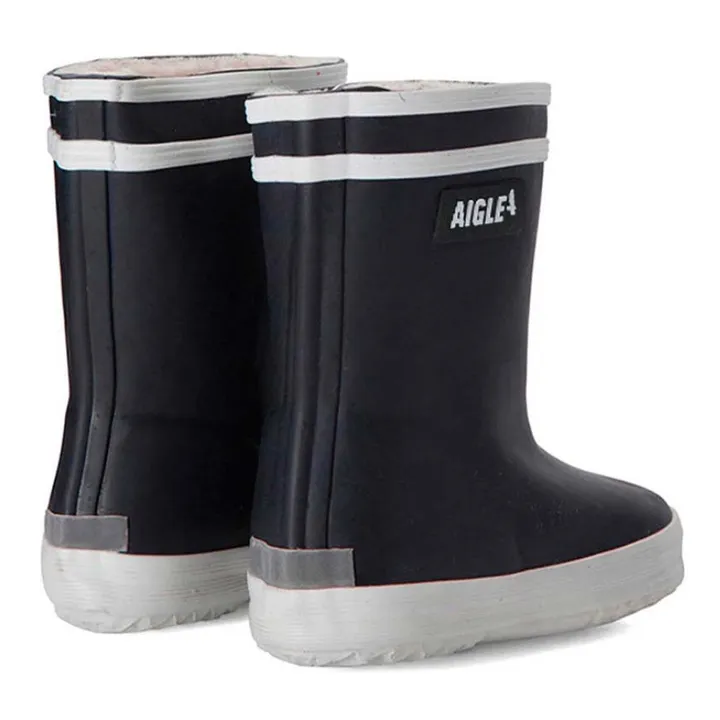 Aigle Bottes de Pluie Fourrées Baby Flac | Bleu marine
