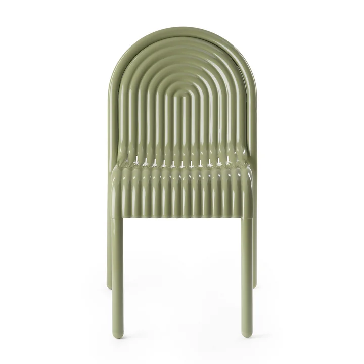 Tom Dixon - Groove Gartenstuhl, putty