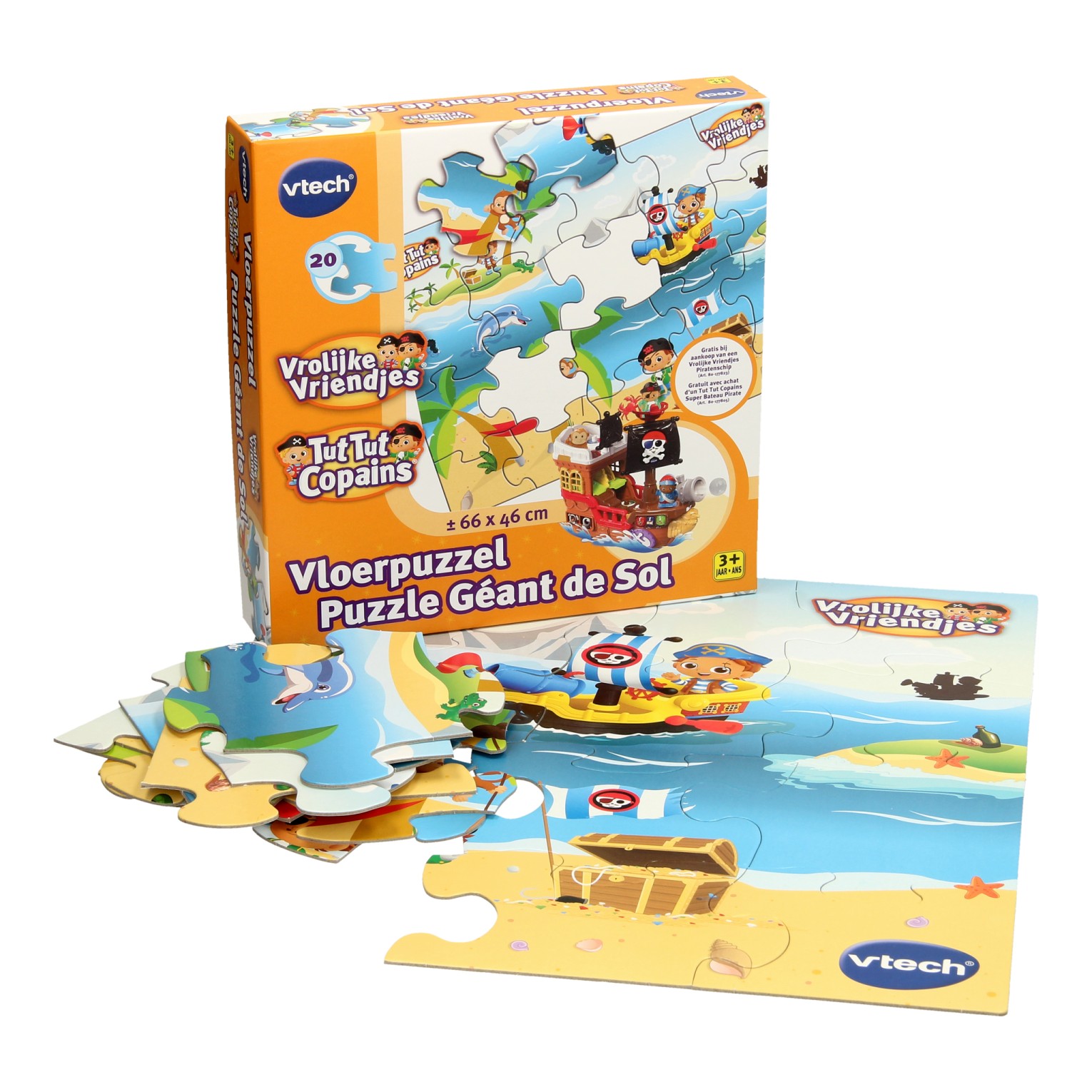 Vrolijke Vriendjes Vloerpuzzel Pirateneiland