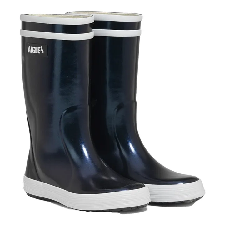 Aigle Bottes De Pluie Lolly Pop Irisées | Bleu marine