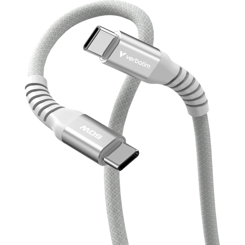 Verbatim 31850 câble USB USB 2.0 1,2 m USB C 0,48 Gbit/s 60 W Gris