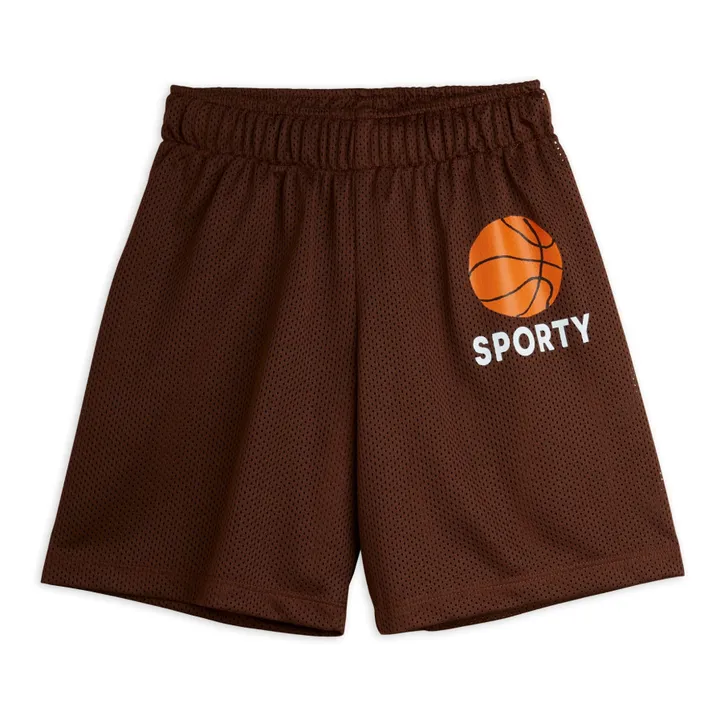 Mini Rodini Short Basket Matière Recyclée | Marron