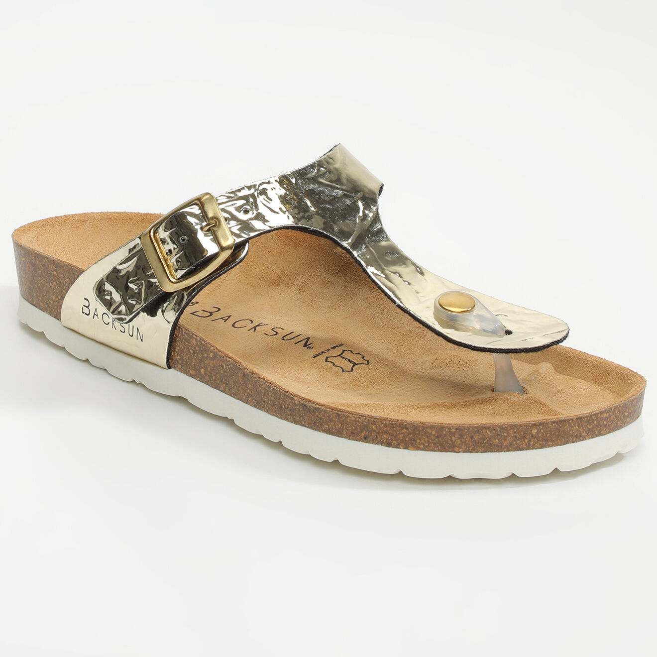 Backsun Mules entre-doigts Chimbote platine
