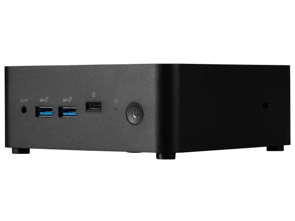 MSI Cubi NUC 1MG 014BEU - Barebone - mini PC FCBGA1744 Socket - 1 x Core 3 100U / op til 4.7 GHz - RAM 0 GB - Intel Graphics - Gigabit Ethernet, 2.5 Gigabit Ethernet, Bluetooth 5.3, IEEE 802.11ax (Wi-Fi 6E) - sort