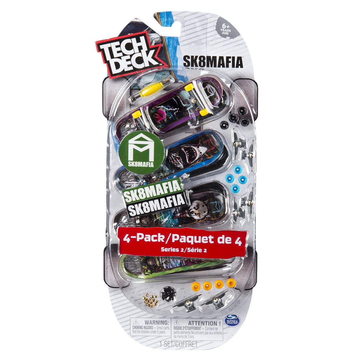 Pack 4 finger skates - Tech Deck
