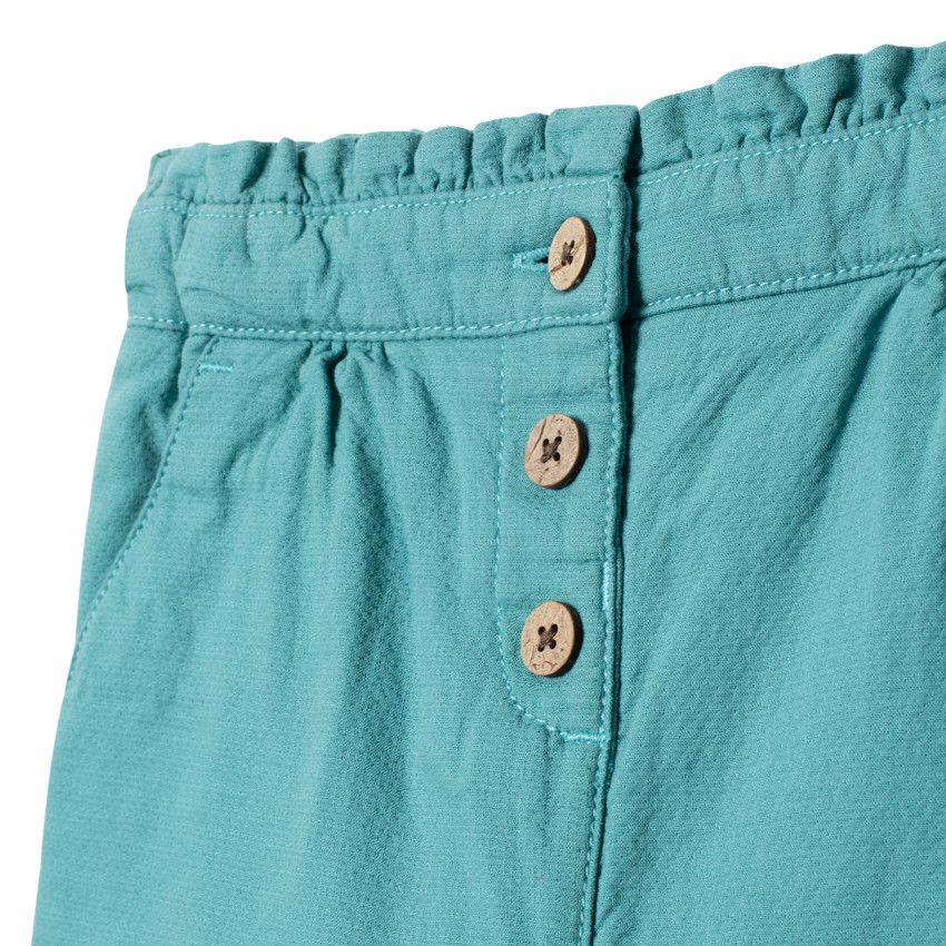 Pantalon en maille fantaisie à poches italiennes - Bleu
