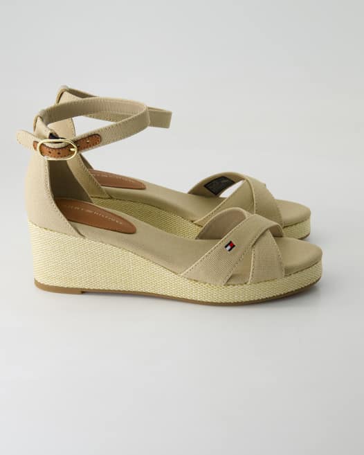 Tommy Hilfiger FLAG CRISS-CROS MID WEDGE ESPA Espadrilles in Beige