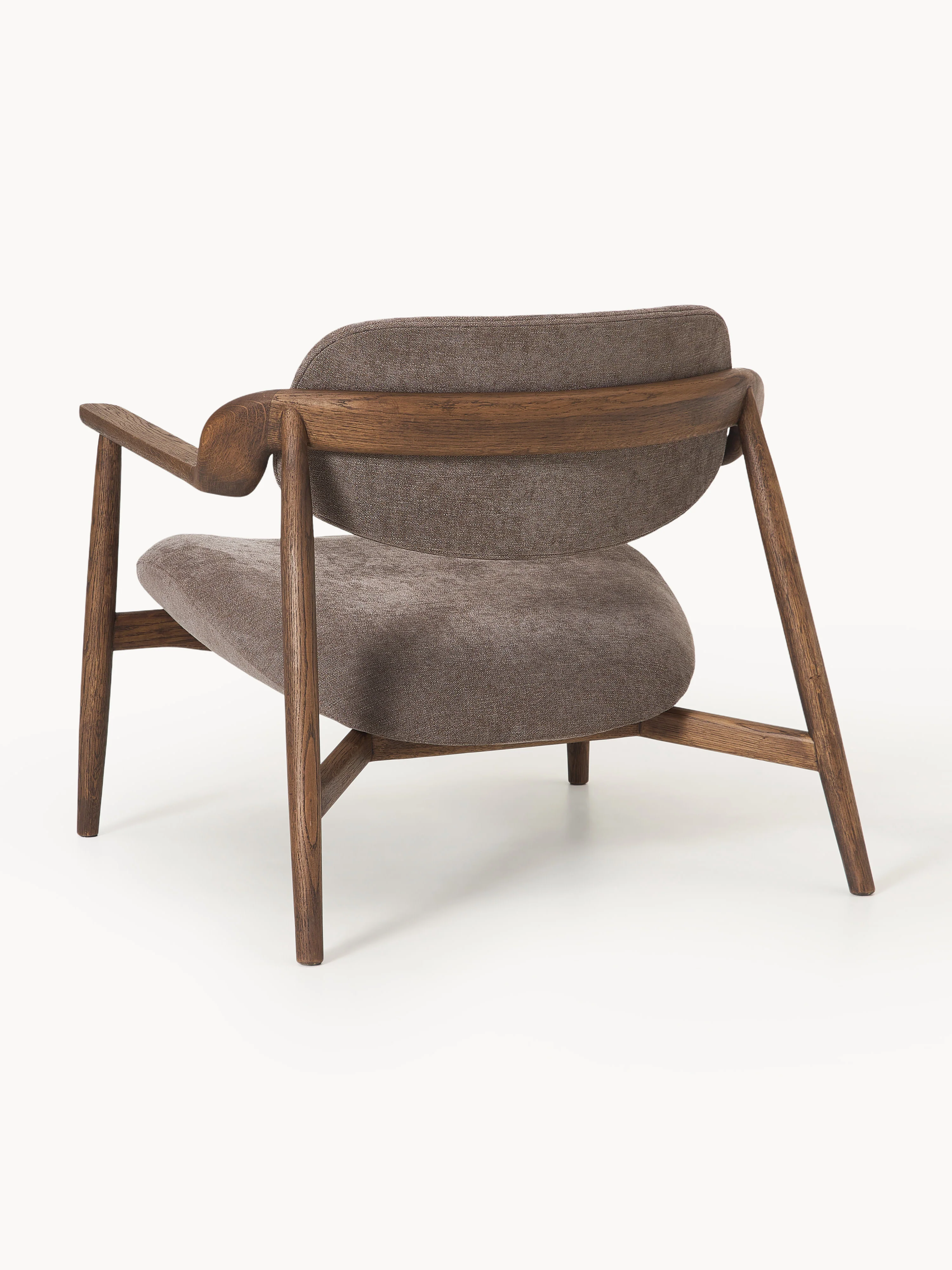 Loungefauteuil Rae van eikenhout