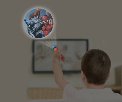 Marvel Spider-Man Lommelykt og Projektor