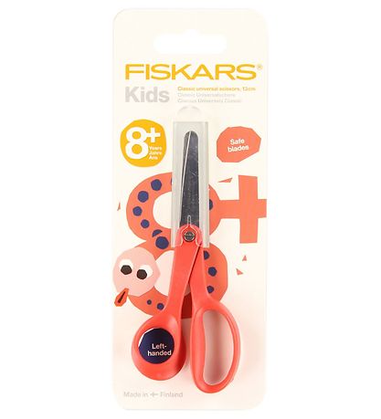 Fiskars B?rnesaks - Venstre h?nd - R?d