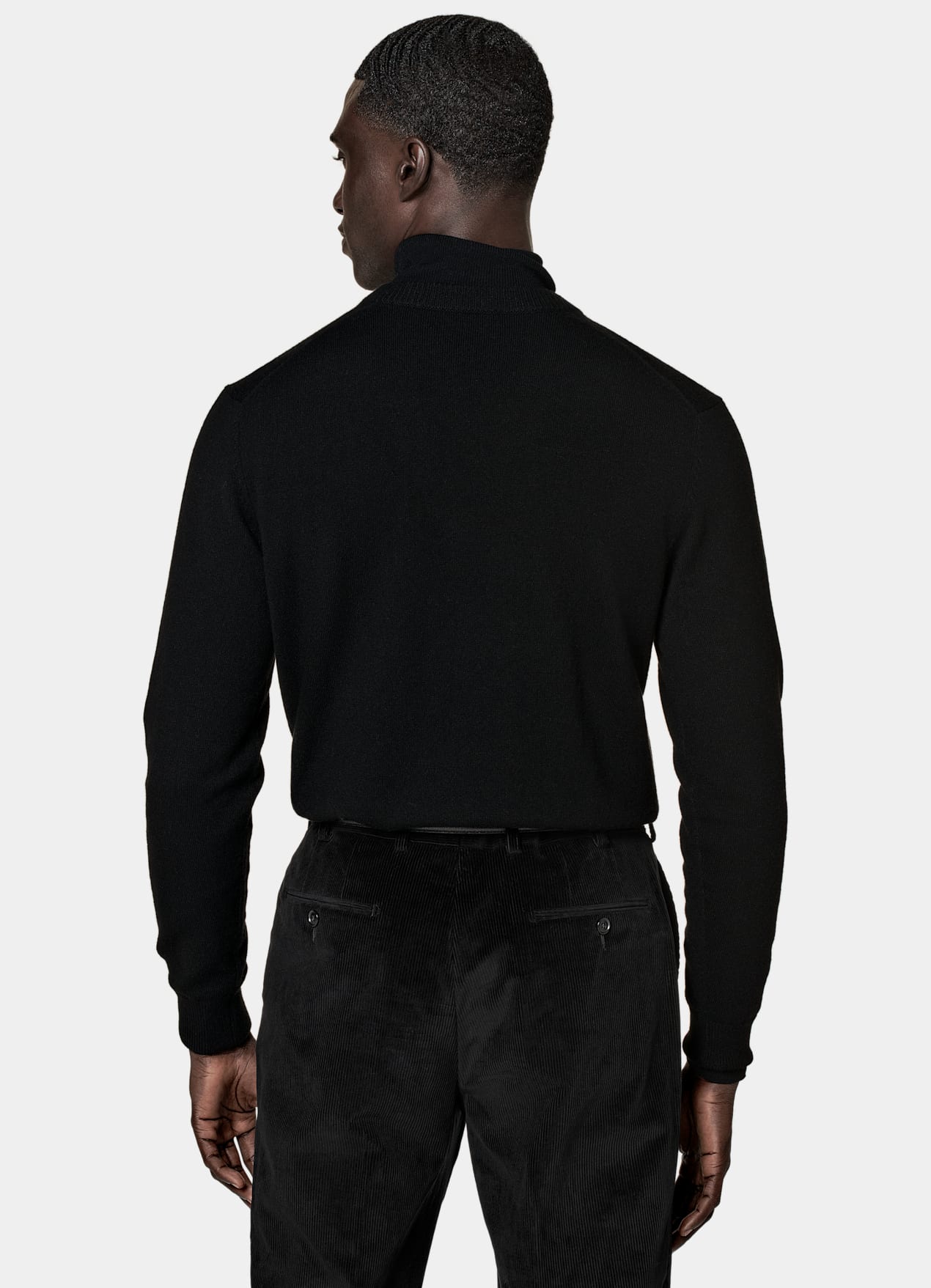 Pull col V noir