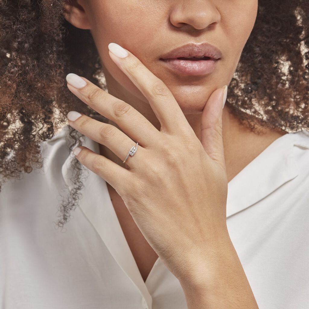Bague Eternite Or Blanc Diamant