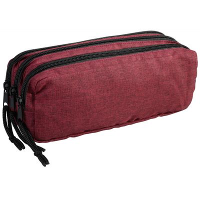 Trousse rectangulaire School 3 compartiments - bordeaux - Carpentras