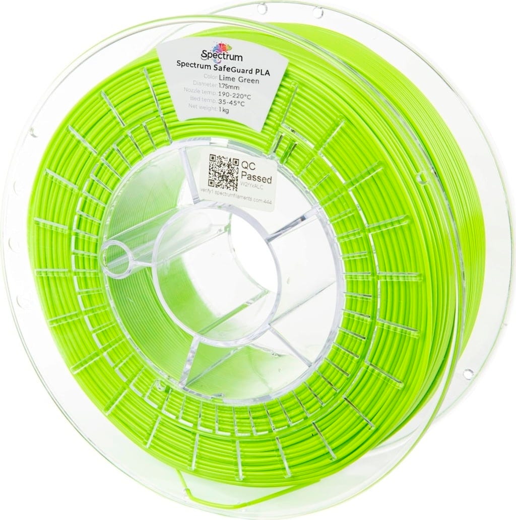 Spectrum  SafeGuard PLA Lime Green, 1,75 mm / 1000 g    Schutzschild für deine 3D Drucke in Lime Green