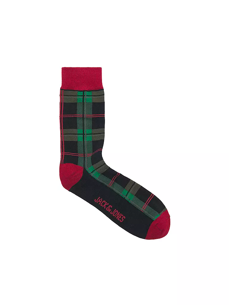 JACK & JONES Geschenkebock JACXMAS inkwell/rhubarb scarab dunkelrot