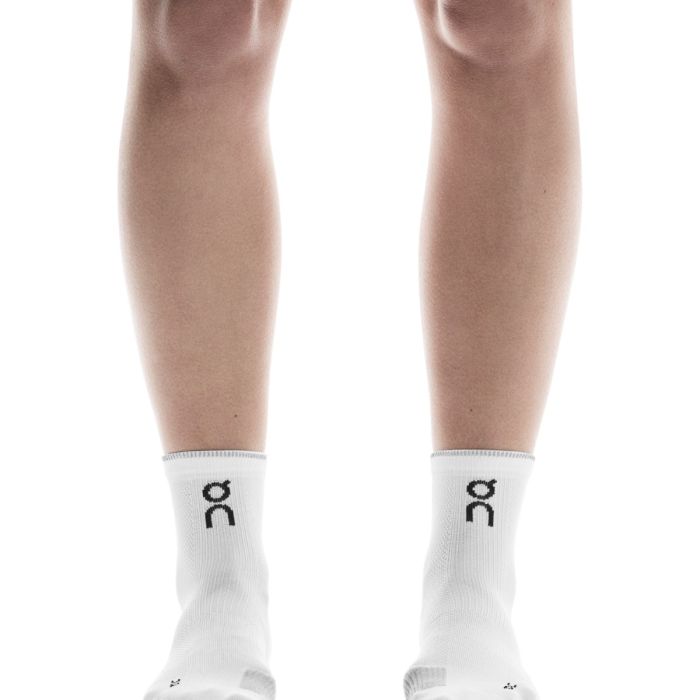 On Unisex Strømper Performance Run Sock Mid-Cut Hvid