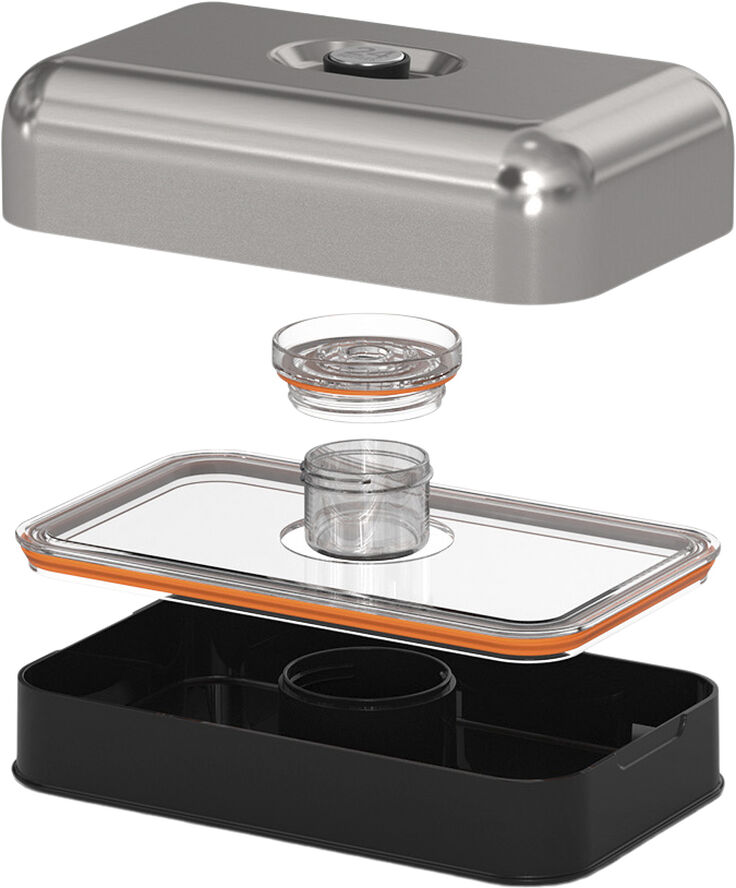 24Bottles Lunchbox - Brushed Steel Sølv