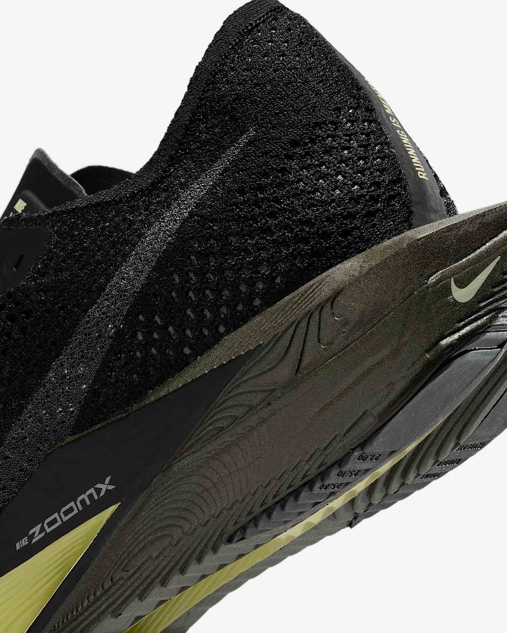 Vaporfly 3 FK Herre 001/Black/Olive Aura/Metallic Medium Ash